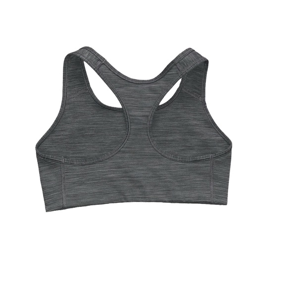 Nike Swoosh Dri-Fit Medium Sports Bra Gray - Picture 2 of 4